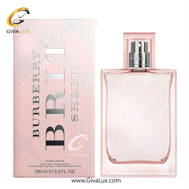 ادو تویلت زنانه باربری اورجینال مدل Burberry Brit Sheer | بریت شیر حجم  100 میل